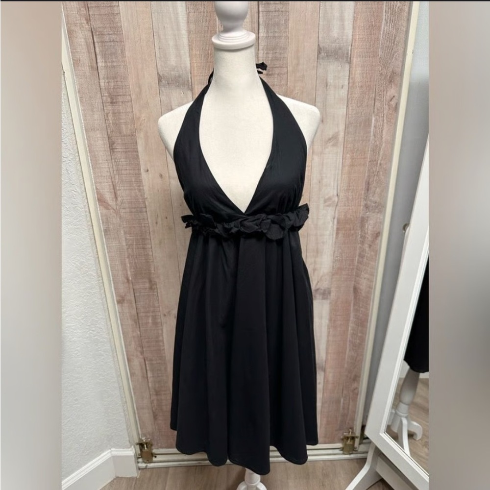 Susana Monaco Sexy Black Halter Dress